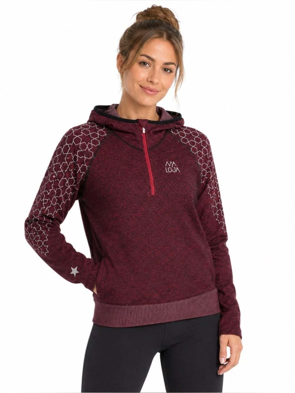 MainiM Hoodie Jersey L/XL Rust Long Sleeve Pullover Multi-Sport Streetcore